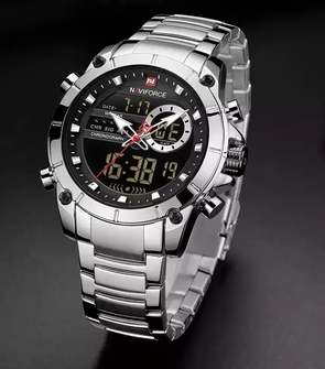 NAVIFORCE NF9163 Silver Black