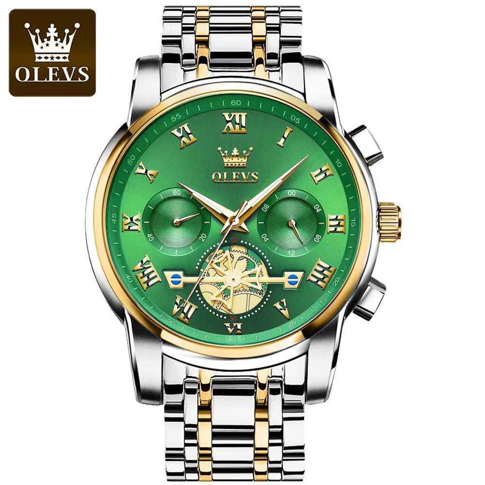 OLEVS 2859 Silver Gold Green