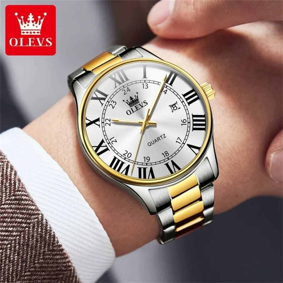 OLEVS 2911 Silver Gold White