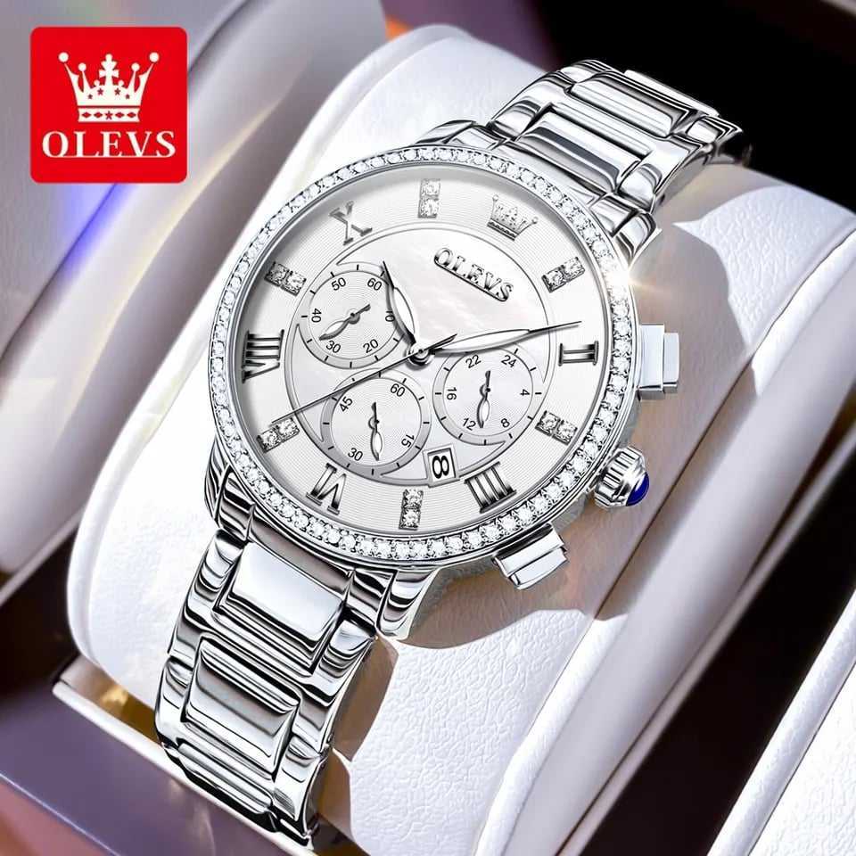 OLEVS 9976 Silver White