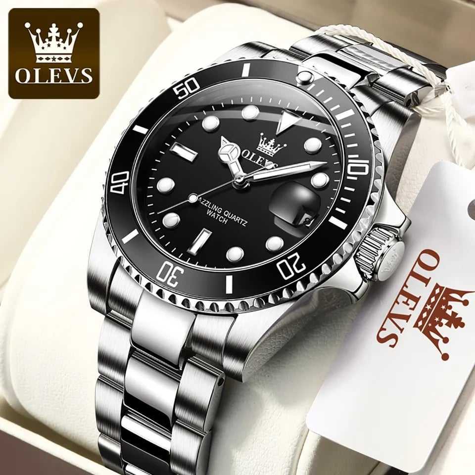 OLEVS 5885 Silver Black