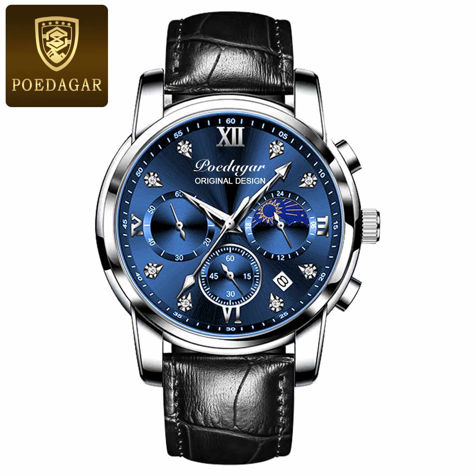 POEDAGAR 819 Coffee Silver Blue