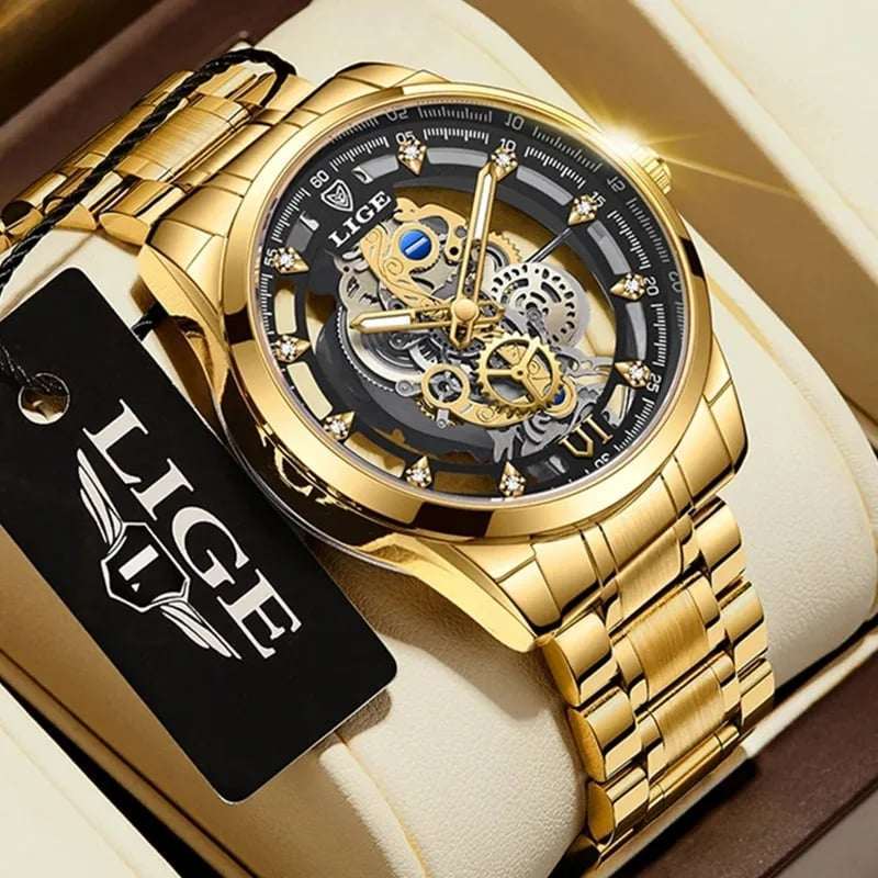 LIGE 8997 Gold Black