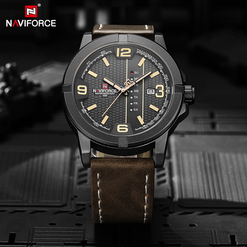 NAVIFORCE NF9177 Dark Brown Black