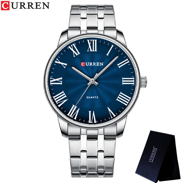 CURREN 8409 Silver Gold Blue