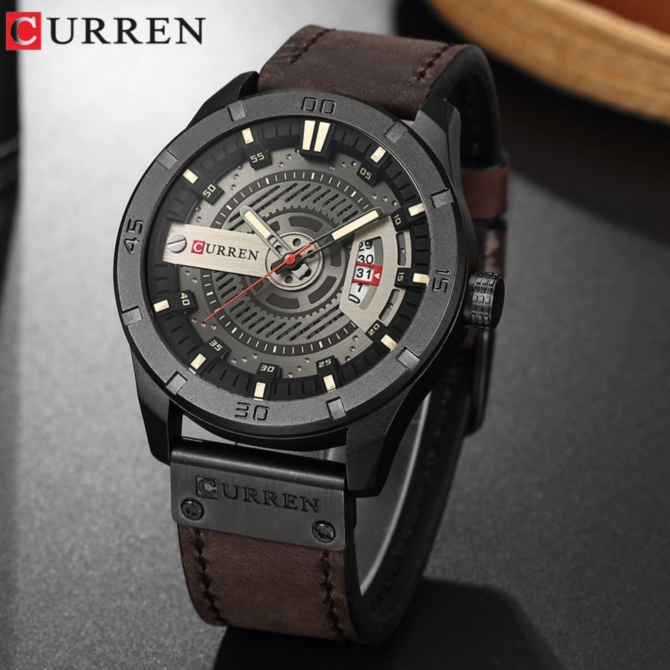 CURREN 8301 Coffee Black