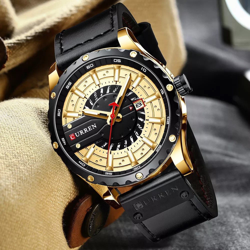 CURREN 8374 Black Gold