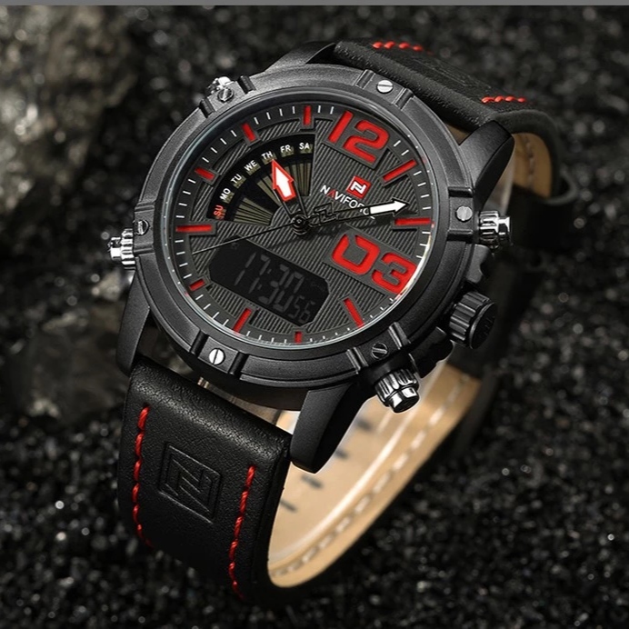 NAVIFORCE NF9095 Black Red