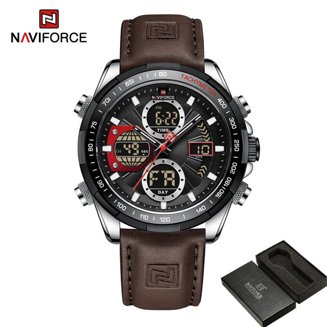 NAVIFORCE NF9197 Coffee Silver Black