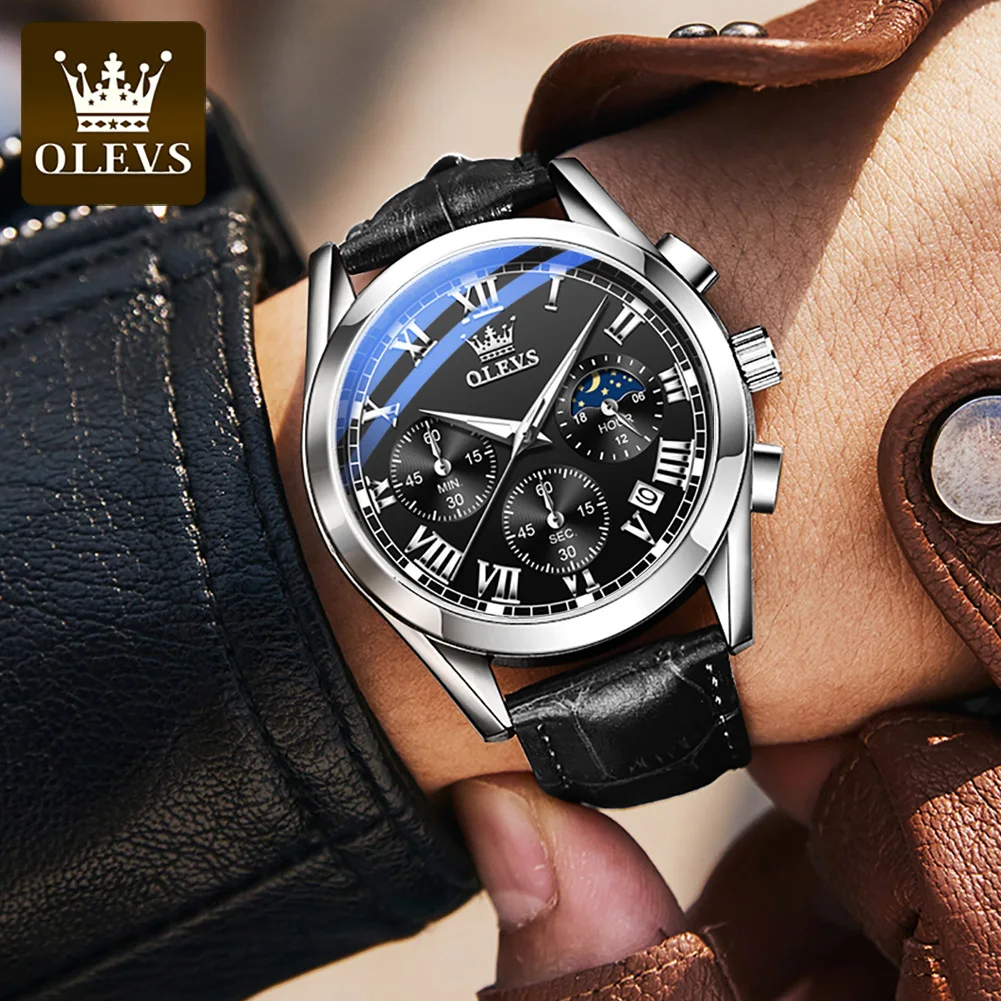 OLEVS 871 Black Silver