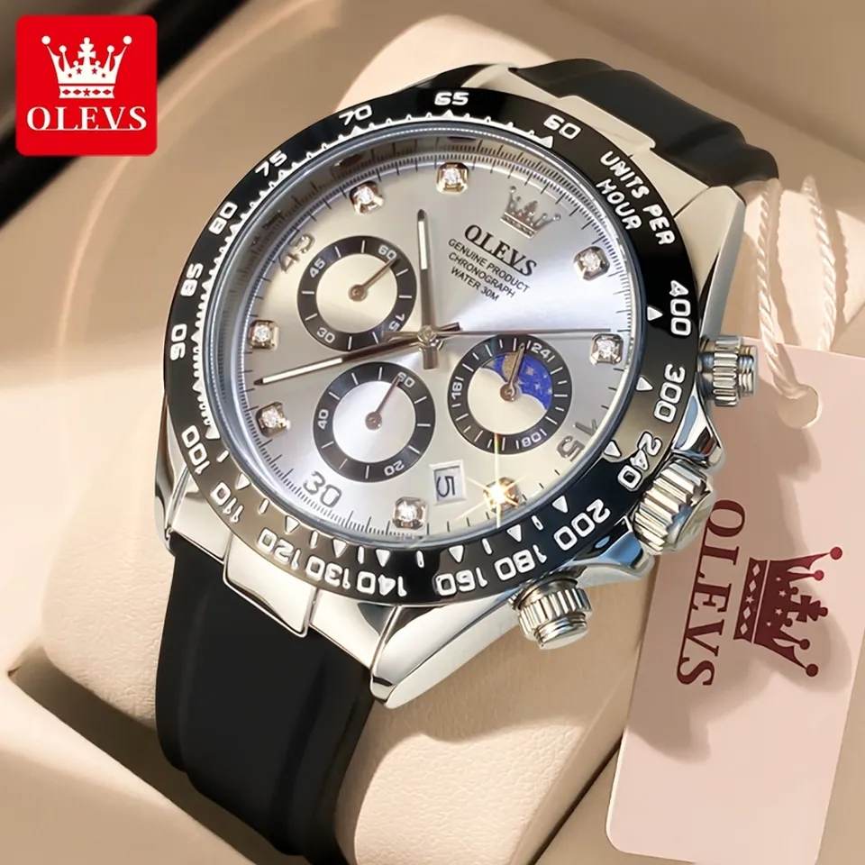 OLEVS 2875 Black Silver