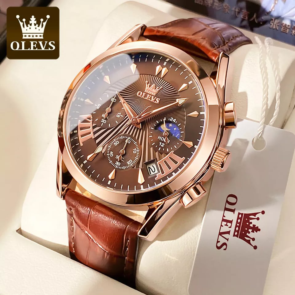 OLEVS 2876 Coffee Rose