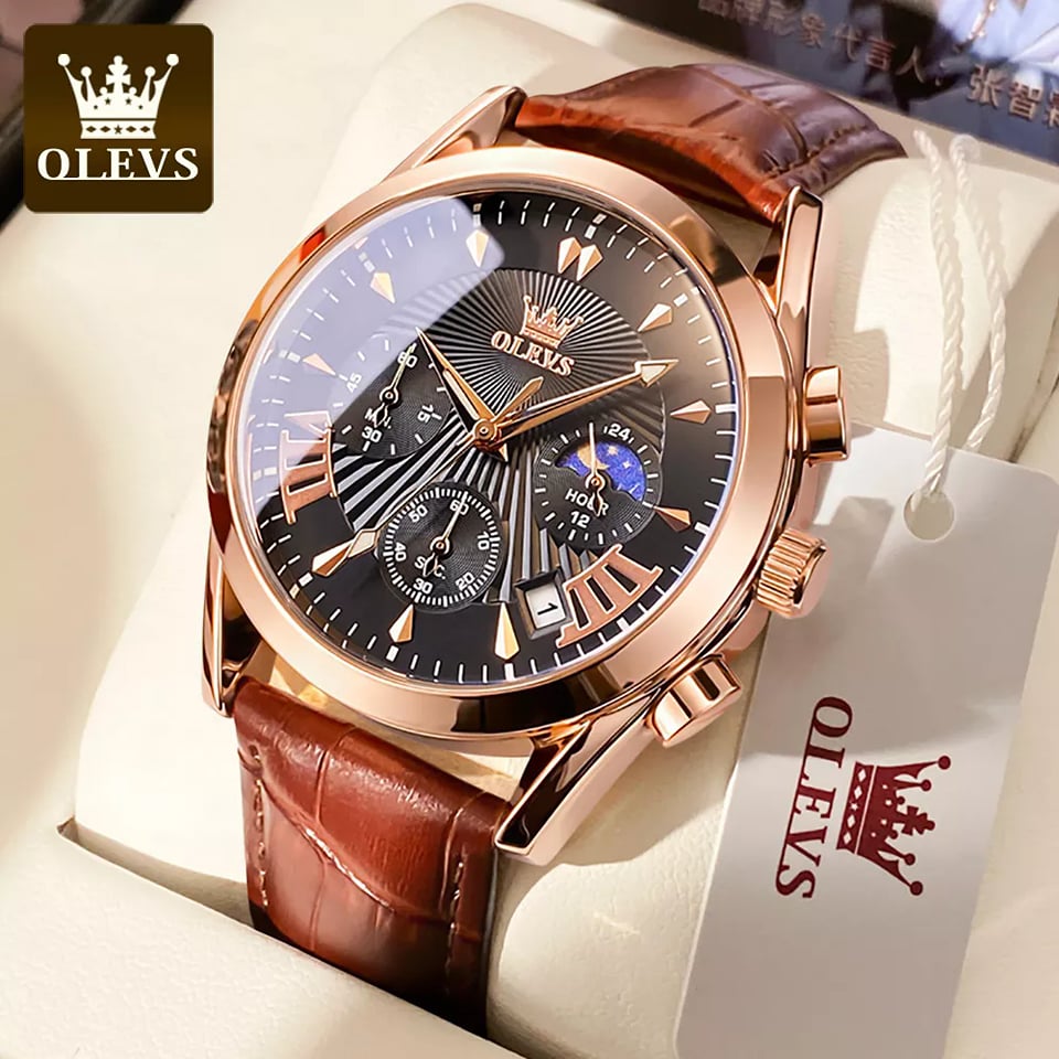 OLEVS 2876 Coffee Rose Black