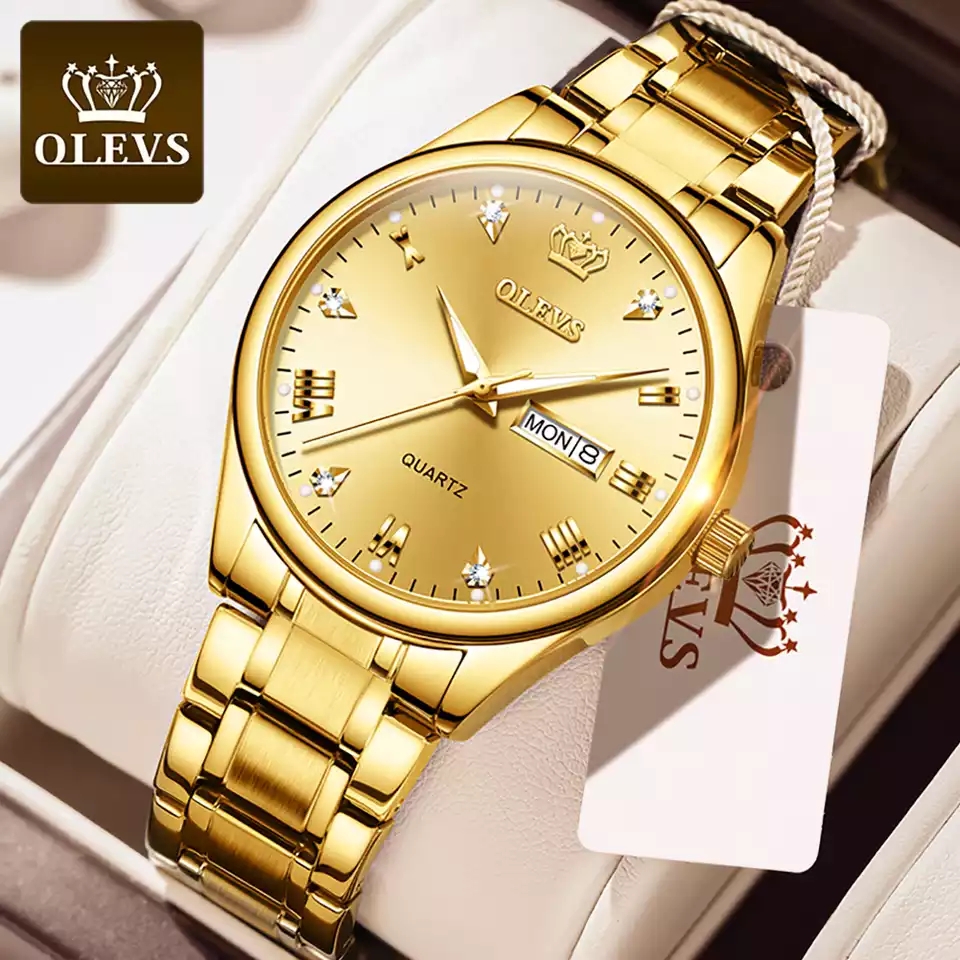 OLEVS 5563 Mens Gold