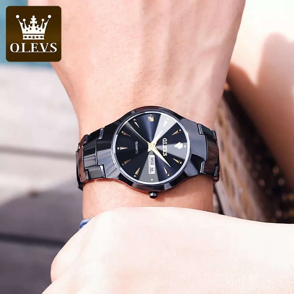 OLEVS 8697 Mens Black