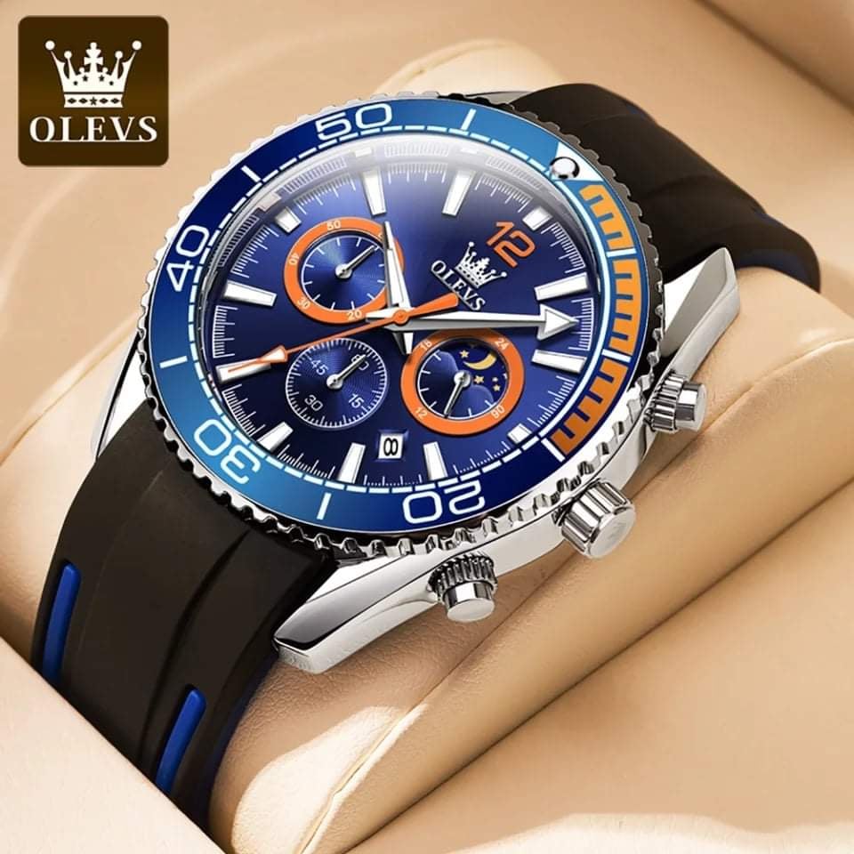 OLEVS 9916 Black Silver Blue