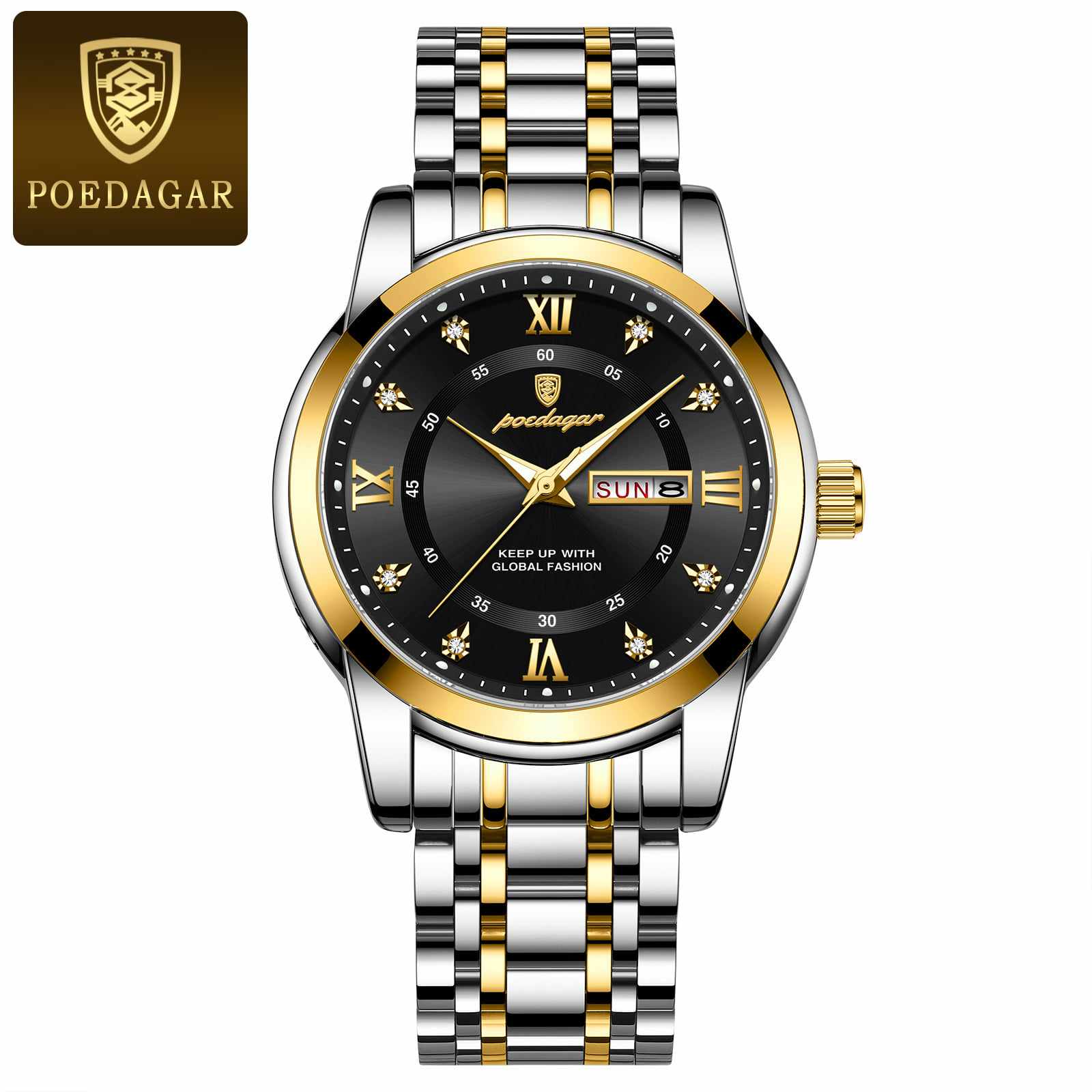 Poedagar 936 New silver gold black